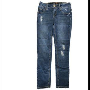 Justice Size 8 Girls distressed jeans